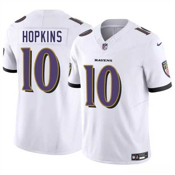 Men & Women & Youth Baltimore Ravens #10 DeAndre Hopkins White 2025 F.U.S.E. Vapor Limited Jersey,We sell and wholesale Men & Women & Youth Baltimore Ravens #10 DeAndre Hopkins White 2025 F.U.S.E. Vapor Limited Jersey on line form chian!